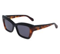 Ferragamo Donna Ferragamo SF2065S 006 Occhiali da sole Acetato Nero Farfalla Normale
