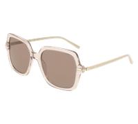 Ferragamo Donna Ferragamo SF2076S 278 Occhiali da sole Acetato Beige Marrone Squadrata Normale