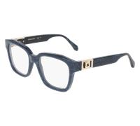 Ferragamo Donna Ferragamo SF3040 413 Montature da vista Acetato Blu Squadrata Normale