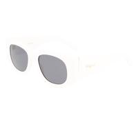 Ferragamo Donna SF1053S 101 Occhiali da sole Plastica Bianco Grigio Rotonda