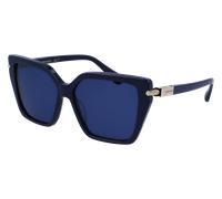 Ferragamo Donna SF1106S 414 Occhiali da sole Acetato Blu Blu Squadrata Normale Normale