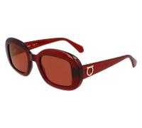 Ferragamo Donna SF2038SE 224 Occhiali da sole Marrone Rotonda Normale
