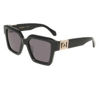 Ferragamo Donna SF2084S 001 Occhiali da sole Acetato Nero Grigio Squadrata Normale