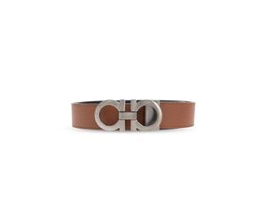 Ferragamo - Double Adjus Belt - - Accessories - Uomo - Marrone - 95 CM
