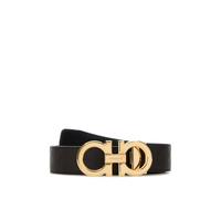 Ferragamo - Double Gancini Belt - - Accessories - Uomo - Marrone - 110 CM