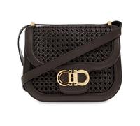 Ferragamo - Double Gancini Crossbody Bag - - Bags - Donna - Marrone - ONE SIZE