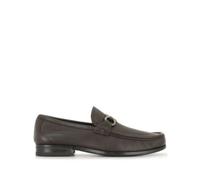 Ferragamo - Eleganti Mocassini con Dettaglio Gancini - - Shoes - Uomo - Marrone - 39 1/2 EU