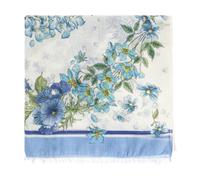 Ferragamo - Foulard a Motivo Floreale - - Accessories - Donna - Blu - ONE SIZE
