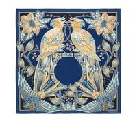 Ferragamo - Foulard in Seta con Stampa Pappagalli - - Accessories - Donna - Blu - ONE SIZE