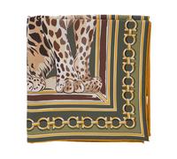 Ferragamo - Foulard in Seta Stampato - - Accessories - Donna - Verde - ONE SIZE