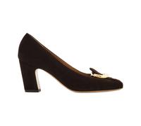 Ferragamo - Gancini Block Heel Pump - - Shoes - Donna - Marrone - 38 1/2 EU