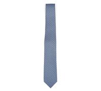 Ferragamo - Gancini Circle Print Silk Tie - - Accessories - Uomo - Blu - ONE SIZE