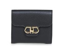 Ferragamo - Gancini Compact Wallet - - Accessories - Donna - Nero - ONE SIZE