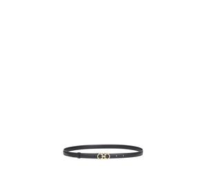 Ferragamo - Gancini Leather Belt - - Accessories - Donna - Nero - 95 CM