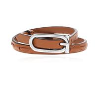 Ferragamo - Gancini Leather Bracelet - - Accessories - Uomo - Marrone - ONE SIZE