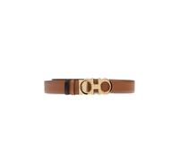 Ferragamo - Gancini Reversible Belt - - Accessories - Donna - Marrone - 75 CM
