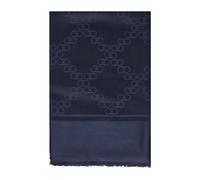 Ferragamo - Gancini Sciarpa in Lana e Seta - - Accessories - Donna - Blu - ONE SIZE