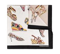 Ferragamo - Genio Silk Scarf - - Accessories - Donna - Beige - ONE SIZE