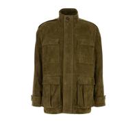 Ferragamo - Giacca in camoscio - - Jackets - Uomo - Verde - M
