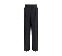 Ferragamo Gray Fleece Wool Casual Pants - IT40 | M