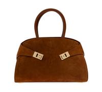 Ferragamo - Hug Borsa a Mano Media - - Bags - Donna - Marrone - ONE SIZE