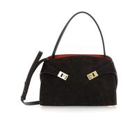Ferragamo - HUG Croco Print Suede - - Bags - Donna - Marrone - ONE SIZE