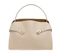 Ferragamo - Hug Medium Handbag - - Bags - Donna - Beige - ONE SIZE