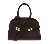 Ferragamo - Hug S Leather Handbag - - Bags - Donna - Marrone - ONE SIZE