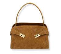 Ferragamo - Hug Soft Shoulder Bag (M) - - Bags - Donna - Beige - ONE SIZE