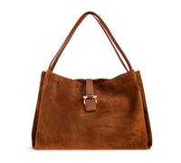 Ferragamo, ,Bags ,Donna ,Marrone ,ONE SIZE Medium Suede Tote Bag