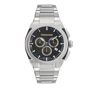 Ferragamo Mens Ferragamo Supreme Chrono Acciaio inossidabile 43mm Orologio da polso
