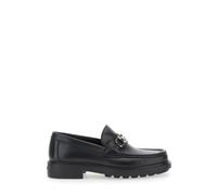 Ferragamo - Mocassini neri con Gancini Plaque - - Shoes - Uomo - Nero - 41 EU