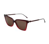 FERRAGAMO Sf2036s Occhiali da Sole, Gradient Transparent Dark Red, 56 Unisex-Adulto