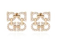 Ferragamo - Orecchini con cristalli luccicanti - - Accessories - Donna - Giallo - ONE SIZE
