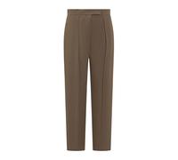 Ferragamo - Pantaloni Marroni in Viscosa e Lana - - Trousers - Donna - Verde - S