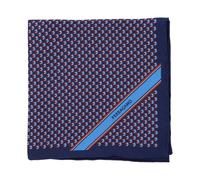 Ferragamo - Pochette da Taschino in Twill di Seta Stampata - - Accessories - Uomo - Blu - ONE SIZE
