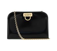 Ferragamo - Pochette in pelle nera con tracolla - - Bags - Donna - Nero - ONE SIZE