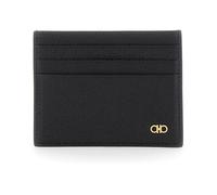 Ferragamo - Portacarte in pelle nera con micro Gancini - - Accessories - Uomo - Nero - ONE SIZE