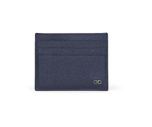 Ferragamo - Portacarte Micro Gancio - - Accessories - Uomo - Blu - ONE SIZE