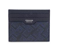 Ferragamo - Portacarte Monogram - - Accessories - Uomo - Blu - ONE SIZE