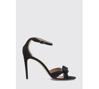 FERRAGAMO Sandalo in camoscio con fiocco Vara 10½ Nero
