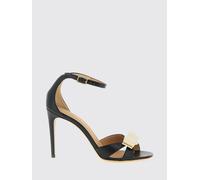 FERRAGAMO Sandalo in pelle con fiocco Vara 9 Nero