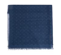 Ferragamo - Sciarpa con monogramma - - Accessories - Uomo - Blu - ONE SIZE