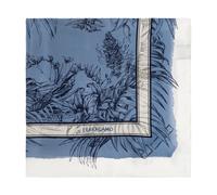 Ferragamo - Sciarpa di seta - -Accessories -Donna -Blu -ONE SIZE