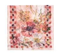 Ferragamo - Sciarpa di seta con motivo floreale - -Accessories -Donna -Rosa -ONE SIZE
