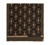 Ferragamo - Sciarpa in Lana Gancini - - Accessories - Uomo - Marrone - ONE SIZE