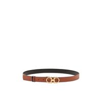 Ferragamo - Score Belt H.25 - - Accessories - Donna - Marrone - 85 CM