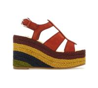 Ferragamo, ,Shoes ,Donna ,Rosso ,39 1/2 EU Renee Wedges
