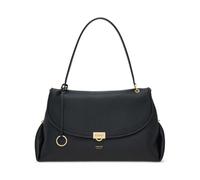 Ferragamo - Borsa a spalla con chiusura Gancini in pelle - - Bags - Donna - Nero - ONE SIZE