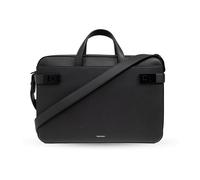 Ferragamo - Twins Leather Briefcase - - Bags - Uomo - Nero - ONE SIZE
